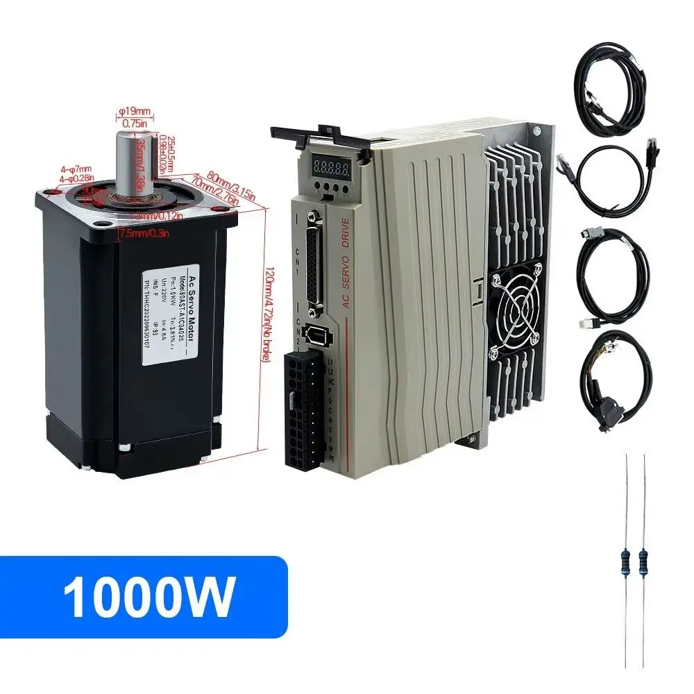SERVO MOTOR 1000W 220VAC 